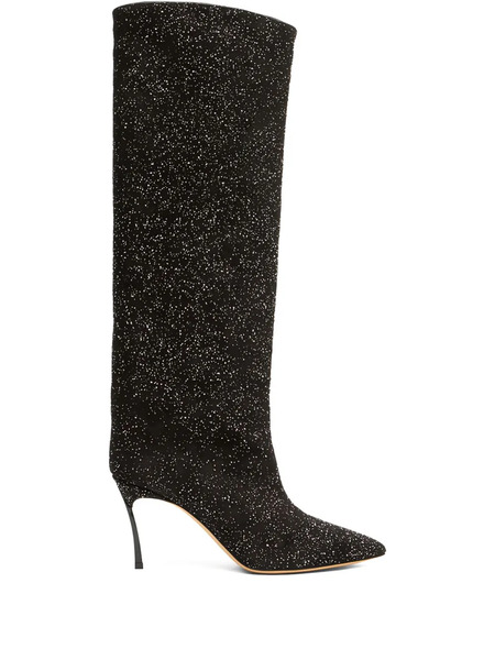  Casadei Stiletto-heel Pointed-toe Boots - Black 