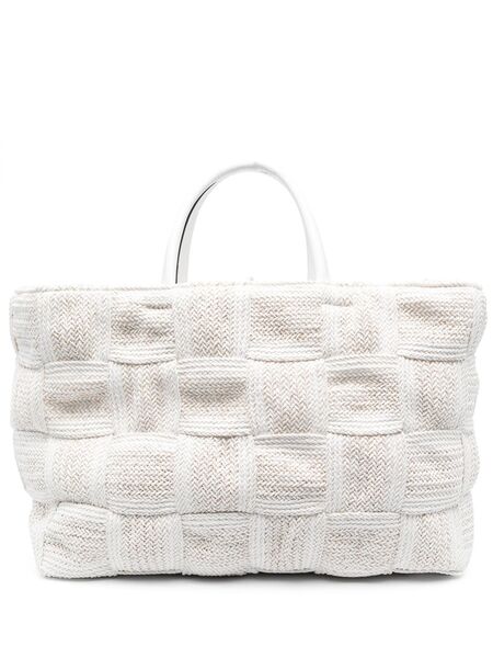  Casadei Twiga Shoppers Tote Bag - White 