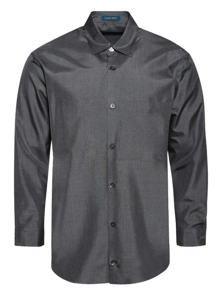 Casella Meyer Embroidered Silk Shirt - Grey 
