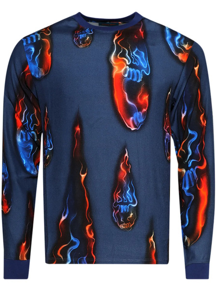  Casella Meyer Spirit Drops-print T-shirt - Blue 
