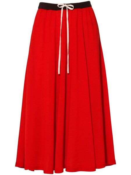  Cashmere In Love Bloom Midi Skirt - Red 