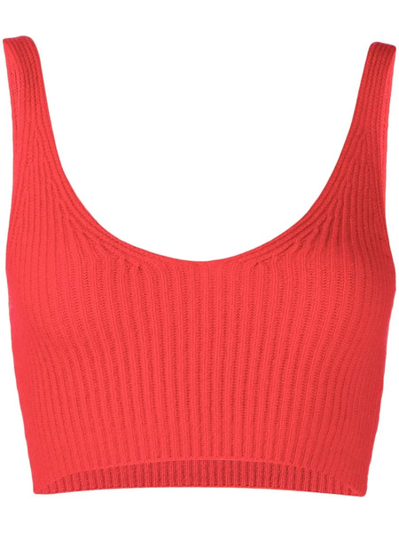  Cashmere In Love Reese Cashmere-blend Bralette - Red 