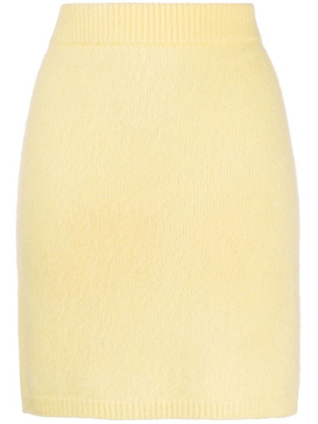  Cashmere In Love Ula Fine-knit Miniskirt - Yellow 