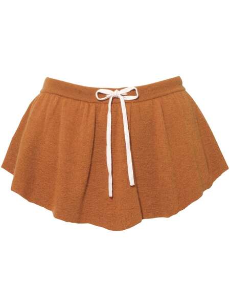  Cashmere In Love Windy Mini Skirt - Brown 