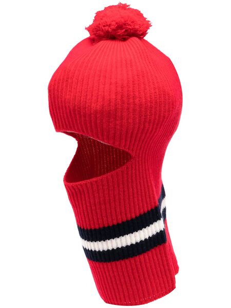  Cashmere In Love Wira Pompom Balaclava Hat - Red 