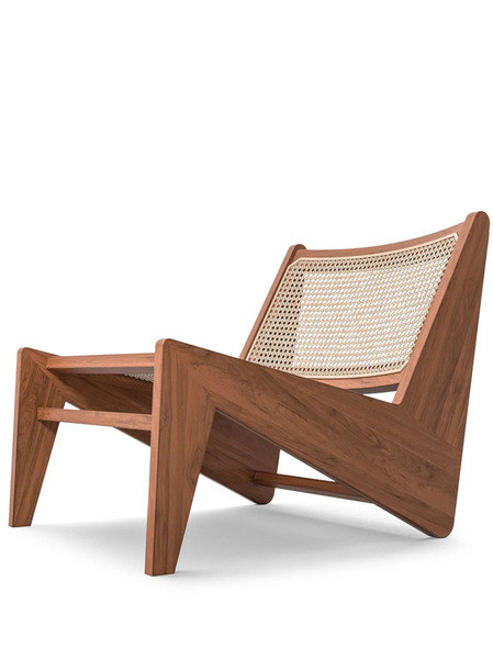  Cassina Kangaroo Wooden Armchair - Brown 