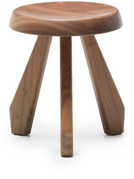  Cassina Tabouret Méribel Walnut Stool - Brown 