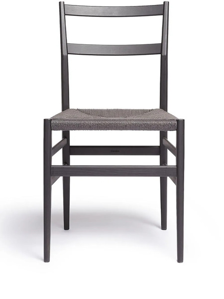  Cassina Whipstich Walnut Chair - Black 