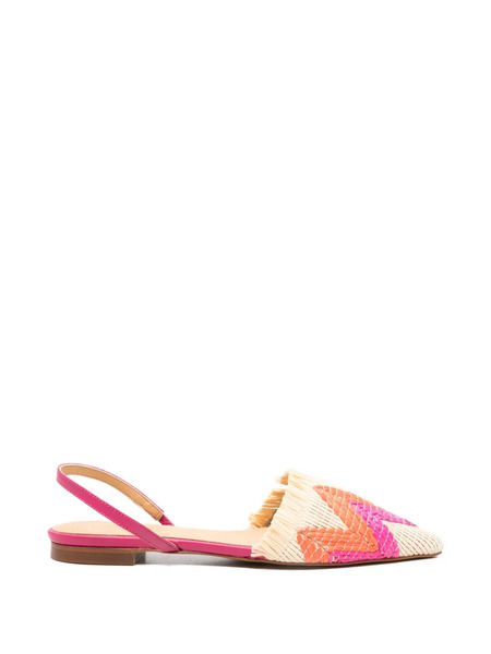  Castañer Berta Fringed Flat Pumps - Pink 
