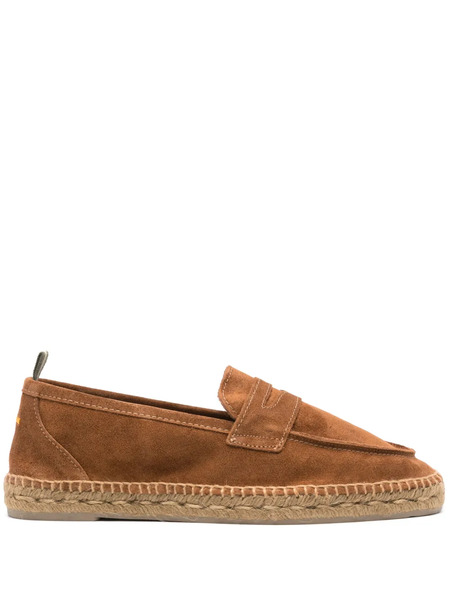  Castañer Braided-raffia Suede Espadrilles - Brown 