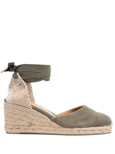  Castañer Carina Wedge Espadrilles - Green 