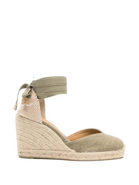  Castañer Chiara Tie Ankle Espadrilles - Green 