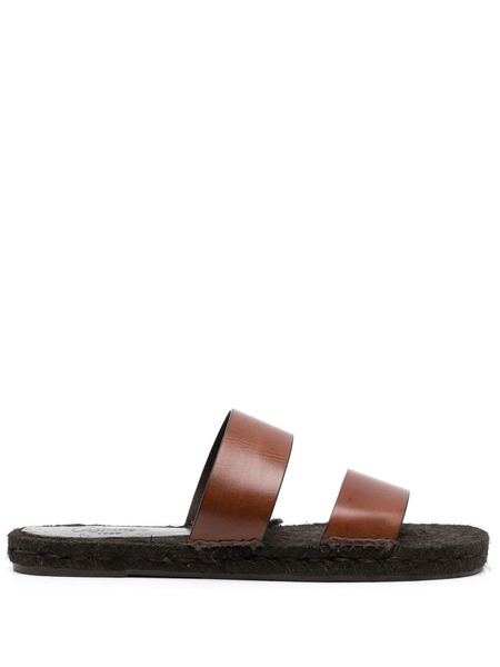  Castañer Kim Double-strap Slide Espadrilles - Brown 