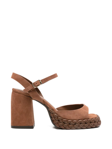  Castañer Vaia Braided Platform Sandals - Brown 