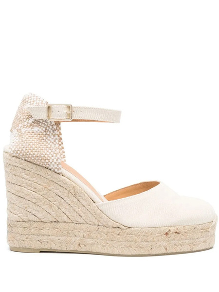  Castañer Woven Wedge-heel Espadrilles - Neutrals 