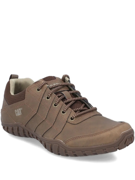  Caterpillar Lace-up Mesh Low-top Sneakers - Brown 