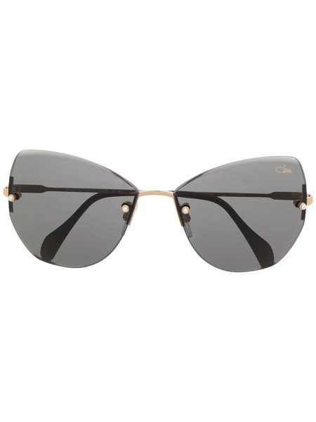  Cazal Frameless Cat-eye Sunglasses - Black 