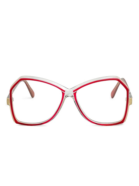  Cazal Geometric-frame Glasses - Red 