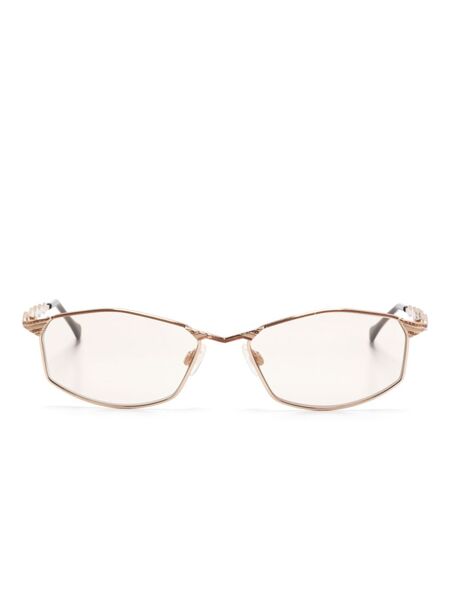  Cazal Rectangle-frame Sunglasses - Gold 