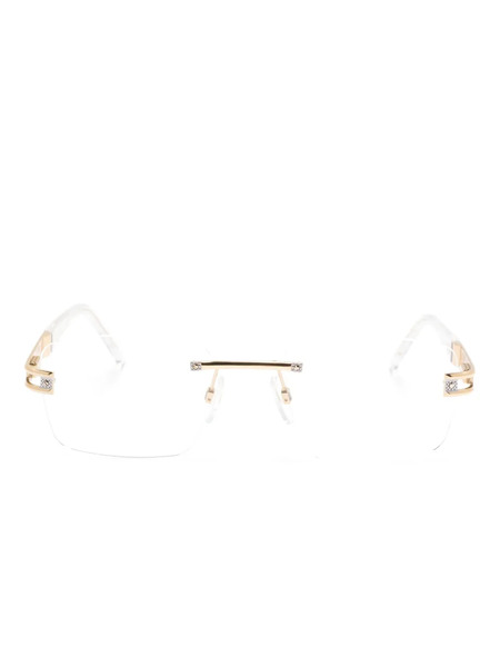  Cazal 7103 Rimless Glasses - Gold 