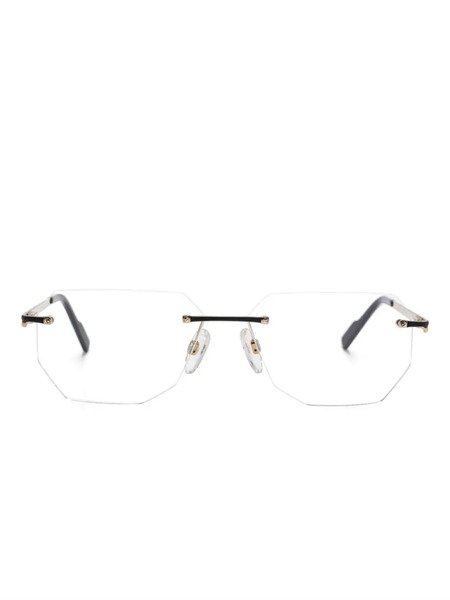  Cazal Rimless Glasses - Gold 