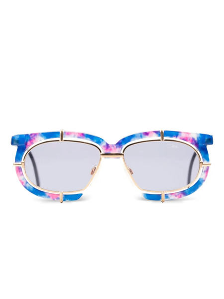  Cazal Roun- Frame Sunglasses - Blue 