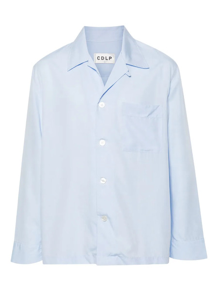  Cdlp Camp-collar Pyjama Shirt - Blue 