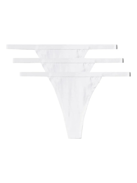  Cdlp String Thong Pack (set Of Three) - White 