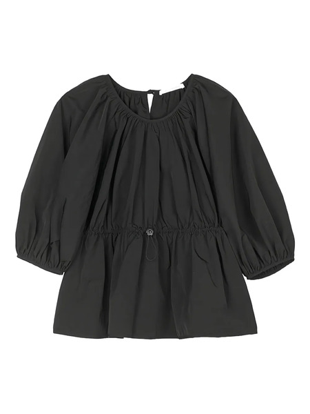  Cecilie Bahnsen Berta Gathered Top - Black 