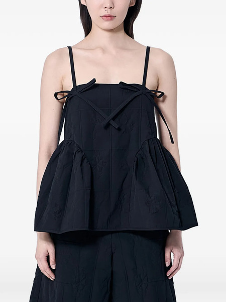  Cecilie Bahnsen Black Bow Top 