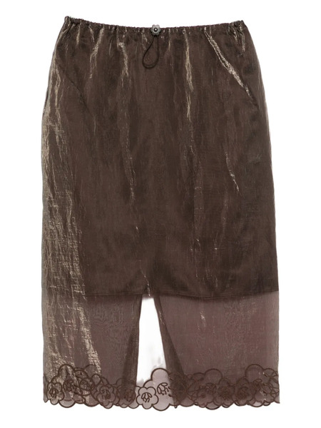  Cecilie Bahnsen Bria Skirt - Brown 
