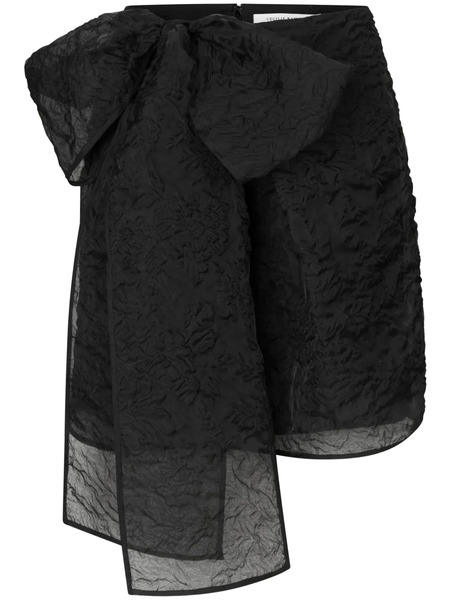  Cecilie Bahnsen Gigi Matelassé-effect Skirt - Black 