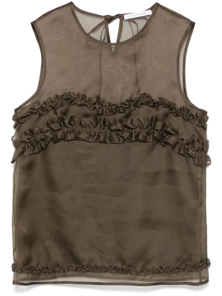  Cecilie Bahnsen Orietta Blouse - Brown 