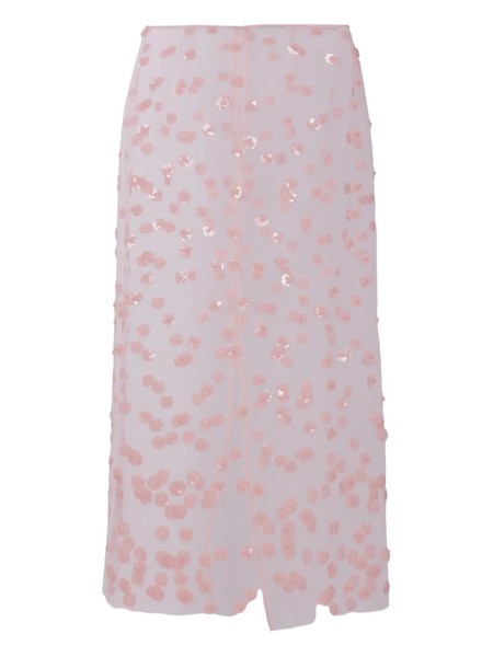  Cecilie Bahnsen Sequin-embellished Skirt - Pink 