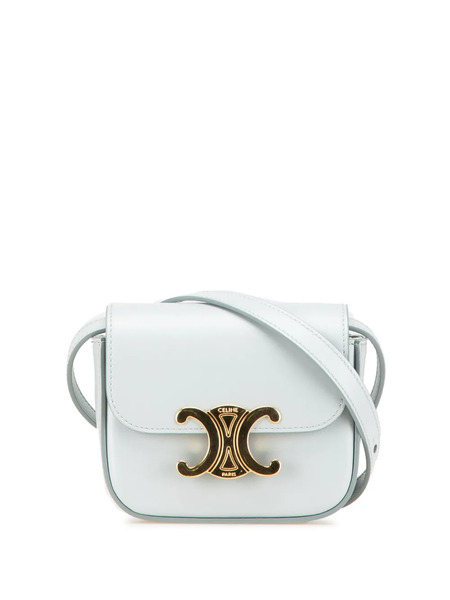  Celine Pre-owned 2023 Mini Calfskin Claude Crossbody Bag - Blue 
