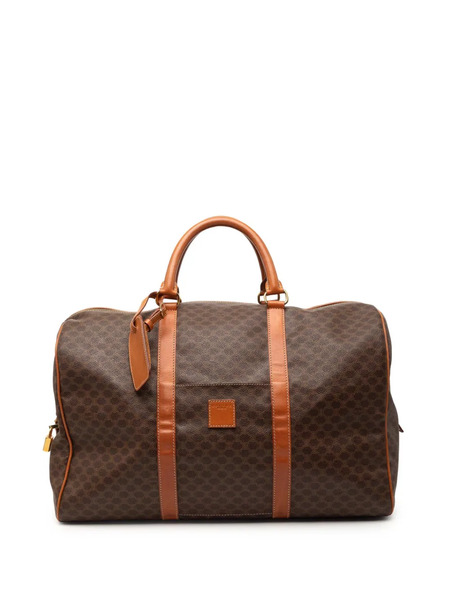  Celine Pre-owned 20th Century Macadam Coated Canvas Travel Bag - Brown 