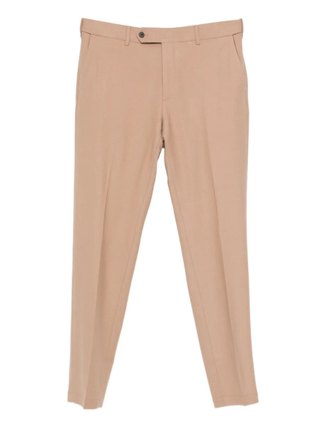  Cellar Door Tapered-leg Button Wool Trousers - Brown 