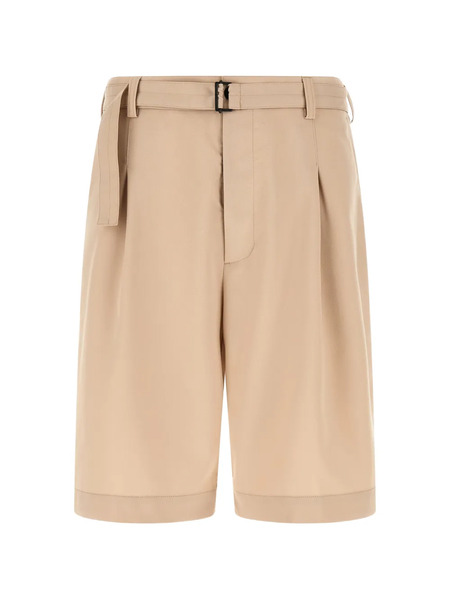  Cellar Door Viper Belt Bermuda Shorts - Neutrals 