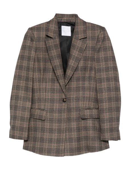  Cenere Gb Check-print Blazer - Brown 