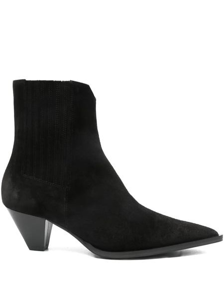  Cenere Gb Leather Ankle Boots - Black 