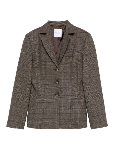  Cenere Gb Plaid Single-breasted Blazer - Brown 