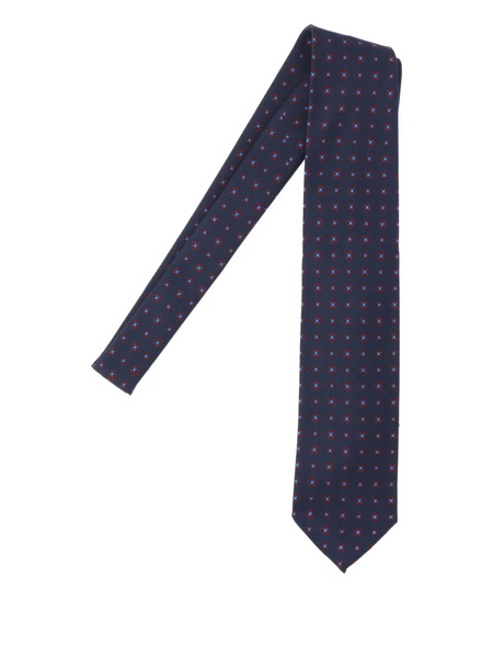  Cesare Attolini Patterned Tie - Blue 