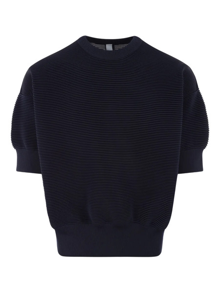  Cfcl Fine-ribbed Crew-neck T-shirt - Blue 