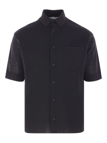  Cfcl Pointed-collar Patch-pocket Shirt - Black 