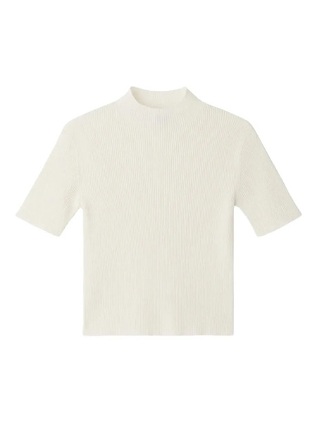  Cfcl Portrait Ribbed High-neck Top - White 