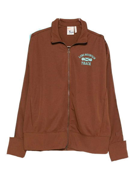  Champion Zip Striped Sweatshirt - Brown 