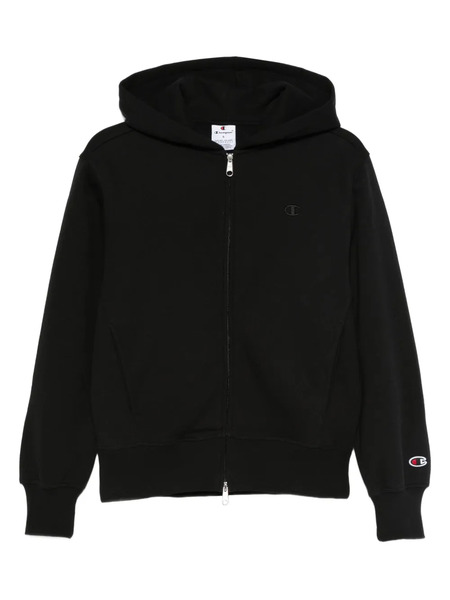  Champion Zip-up Hoodie Jacket - Black 