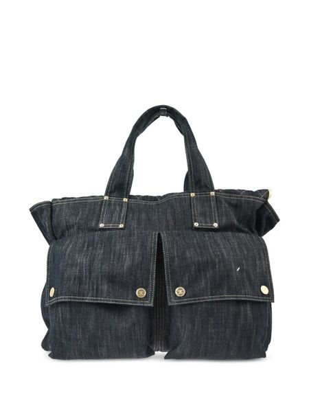  Chanel Pre-owned 2006 Cc Denim Tote Bag - Blue 