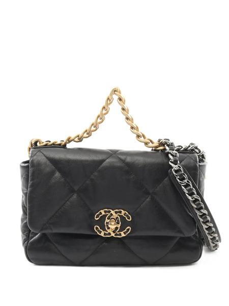  Chanel Pre-owned 2020-2021 Classic Flap 19 Shoulder Bag - Black 