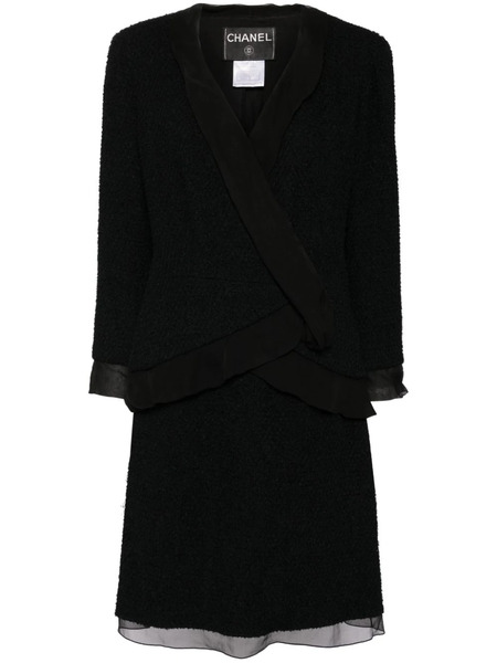  Chanel Pre-owned 2000 Double-breasted Skirt Suit - Black 